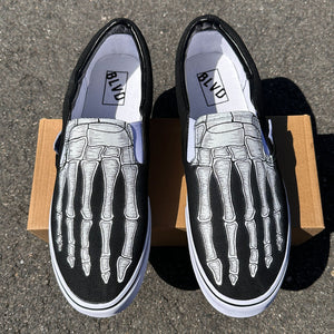 Skeleton Feet Slip On Shoes