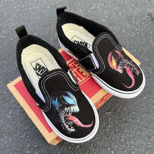 VN Kids Shoes - All Black Slip Ons