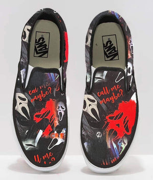 Classic Black and White HR6 Slip Ons