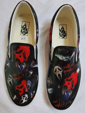 Classic Black and White HR6 Slip Ons