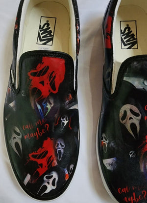 Classic Black and White HR6 Slip Ons