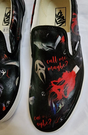 Classic Black and White HR6 Slip Ons