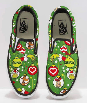 Classic Green Slip Ons Shoes