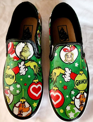 Classic Green Slip Ons Shoes