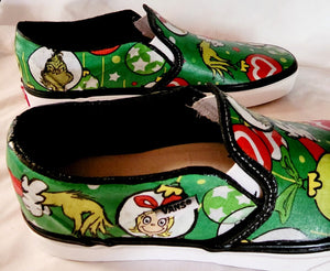 Classic Green Slip Ons Shoes