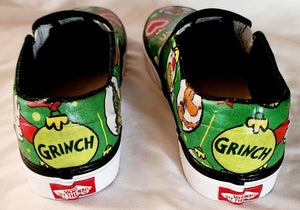 Classic Green Slip Ons Shoes