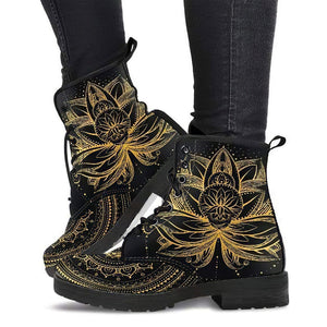 Gold Lotus Boots