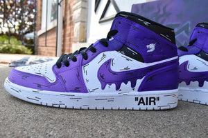 Purple Drip Jd1s Shoes