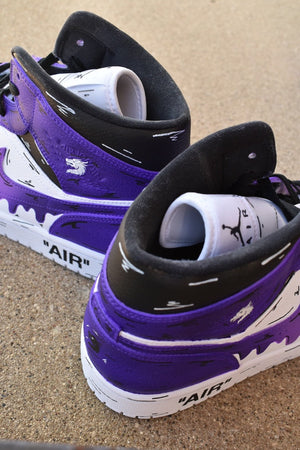 Purple Drip Jd1s Shoes