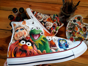 Colorful Friends Custom Painted Shoes