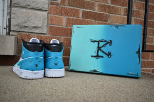 Blue Fade Jd1s Sneakers