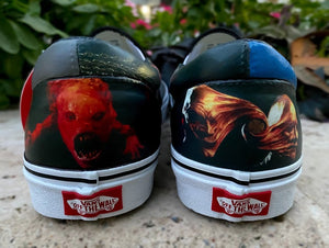 Classic Black and White HR3 Slip Ons