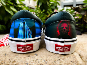 Classic Black and White HR2 Slip Ons