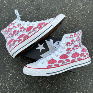 Red Mushroom Custom High Top Shoes