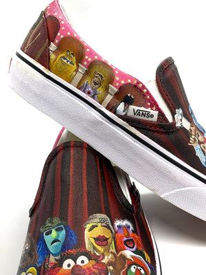 Colorful Friends Custom Painted Classic Slip-On Shoes