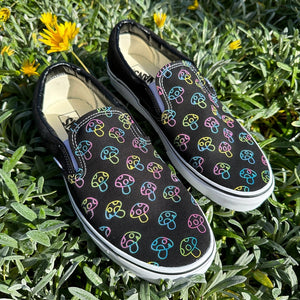 Rave Trippy Mushroom Shoes