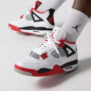 Custom Jd 4 Retro red White