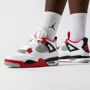 Custom Jd 4 Retro red White