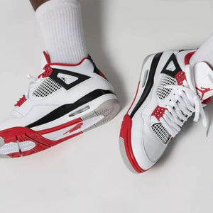 Custom Jd 4 Retro red White