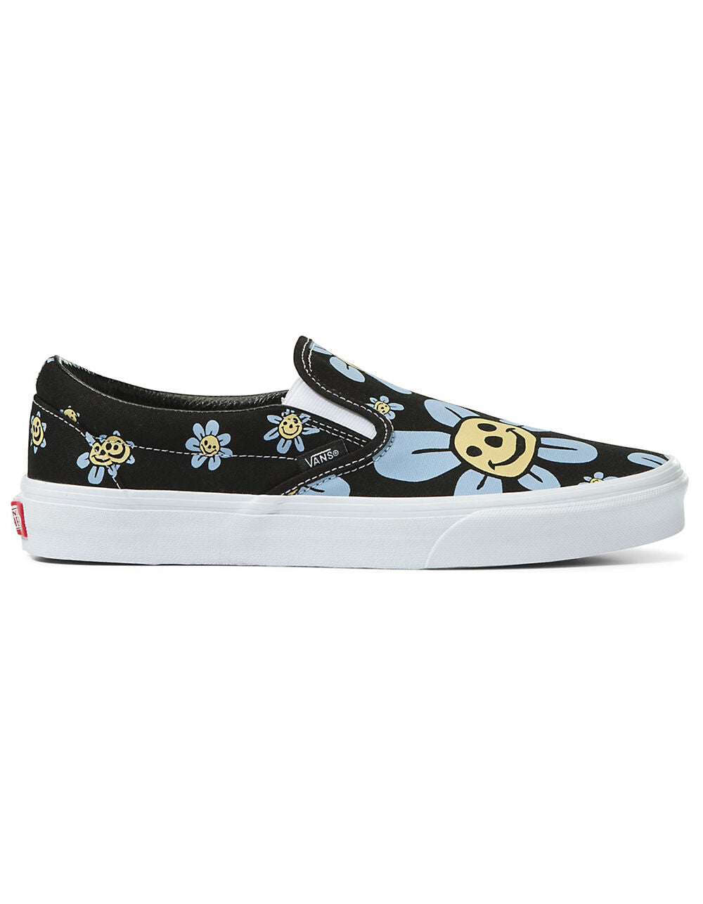 Blue Flowers Classic Slip-On Shoes