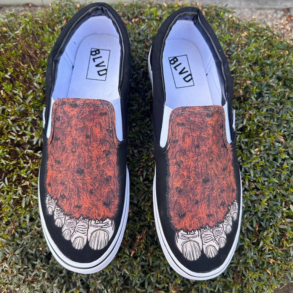 Big Foot Custom Slip On Shoes