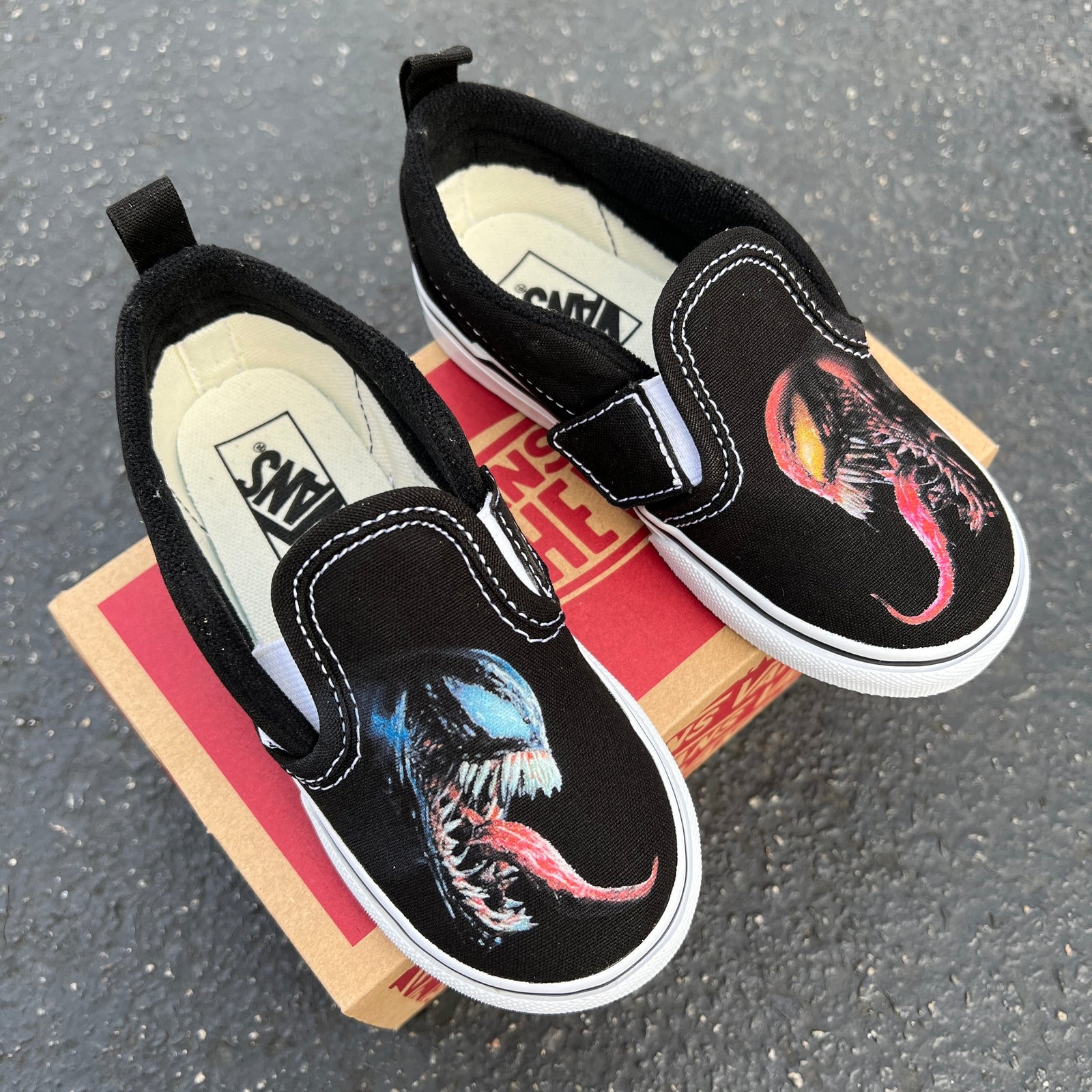 VN Kids Shoes - All Black Slip Ons