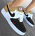 Black Brown Hand Painted Shoes BL218