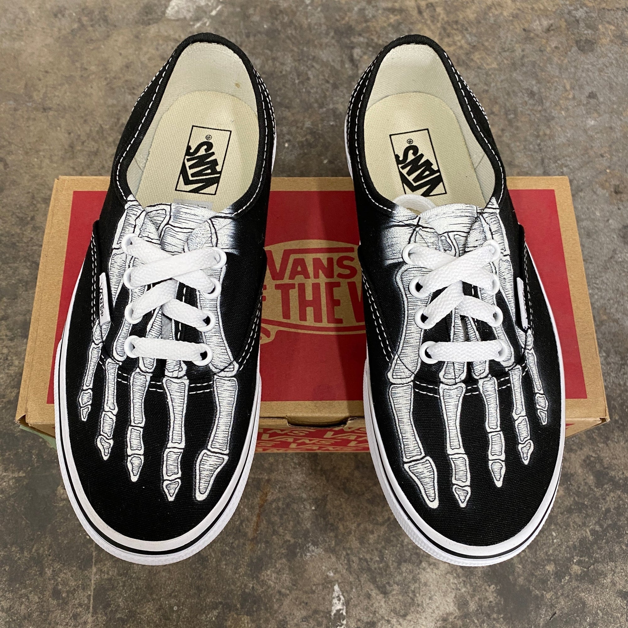 Custom Skeleton Boney Feet Shoes