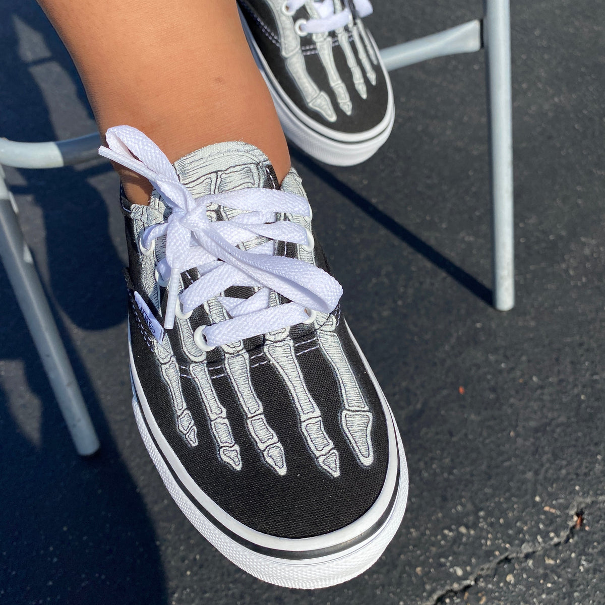 Custom Skeleton Boney Feet Shoes
