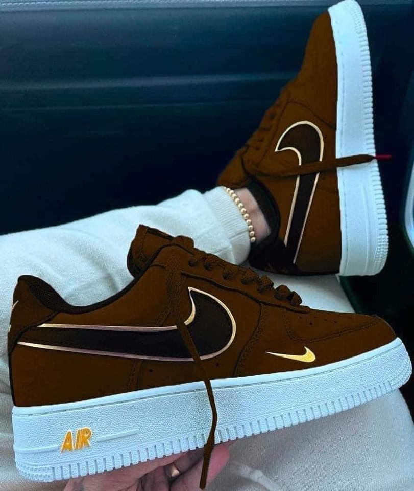 Cute Brown Hand Painted Shoes AF0201