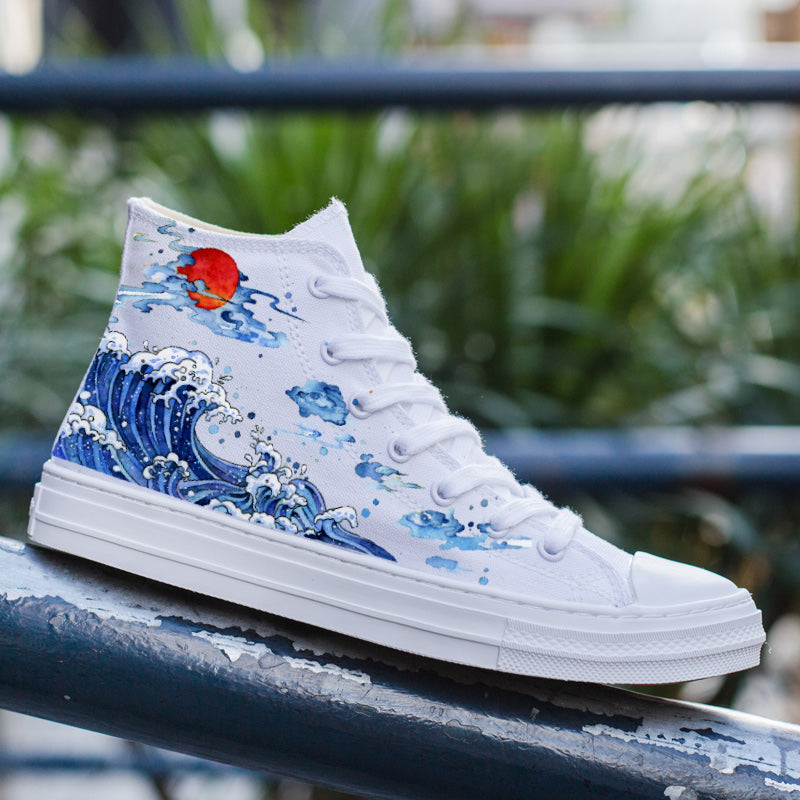 Original GR Wave Dragon High Canvas Shoes