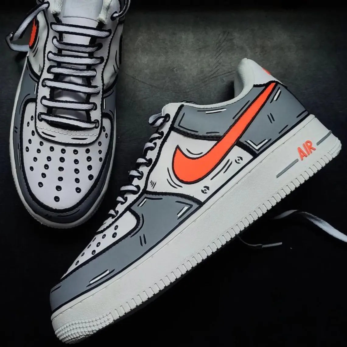 Hand-Painted Shoes AF022