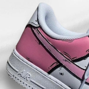 Hand Painted Pink Sneakers