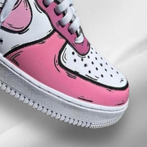 Hand Painted Pink Sneakers