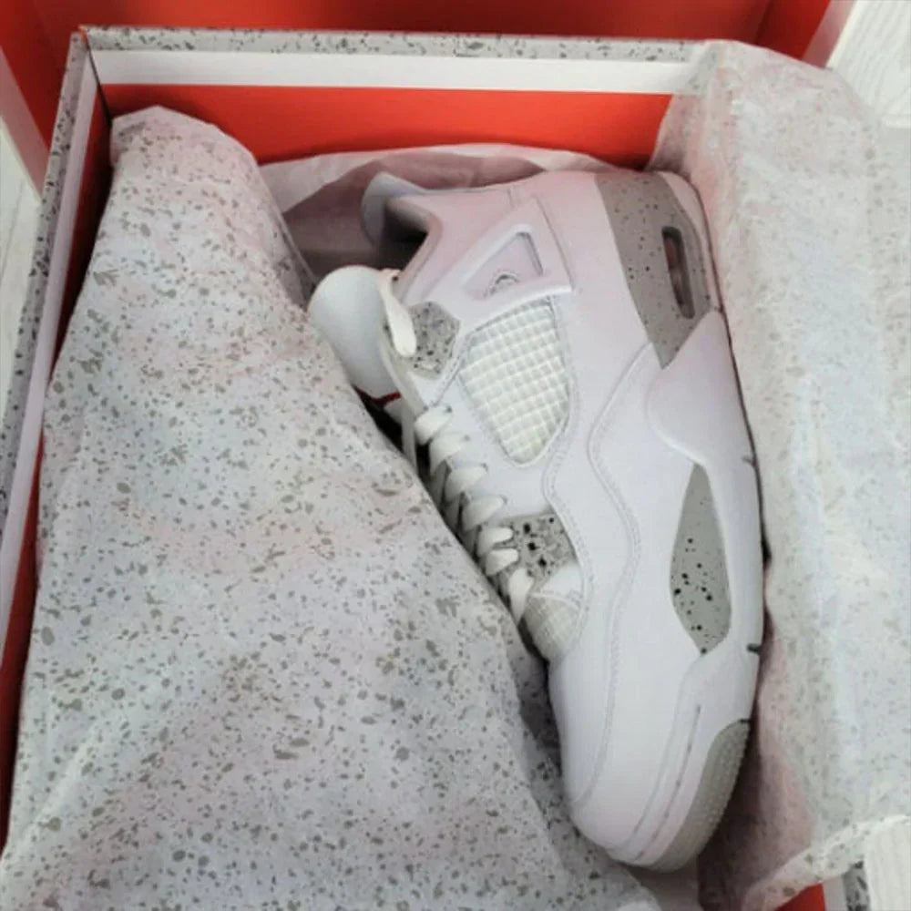 Air Jd 4 Retro White Oreo