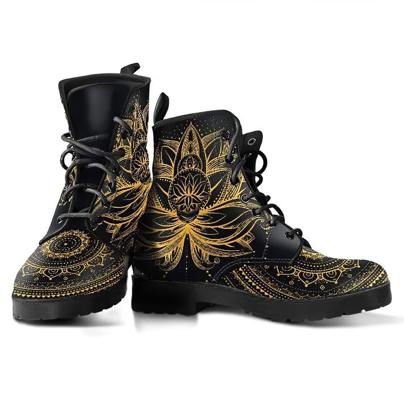 Gold Lotus Boots