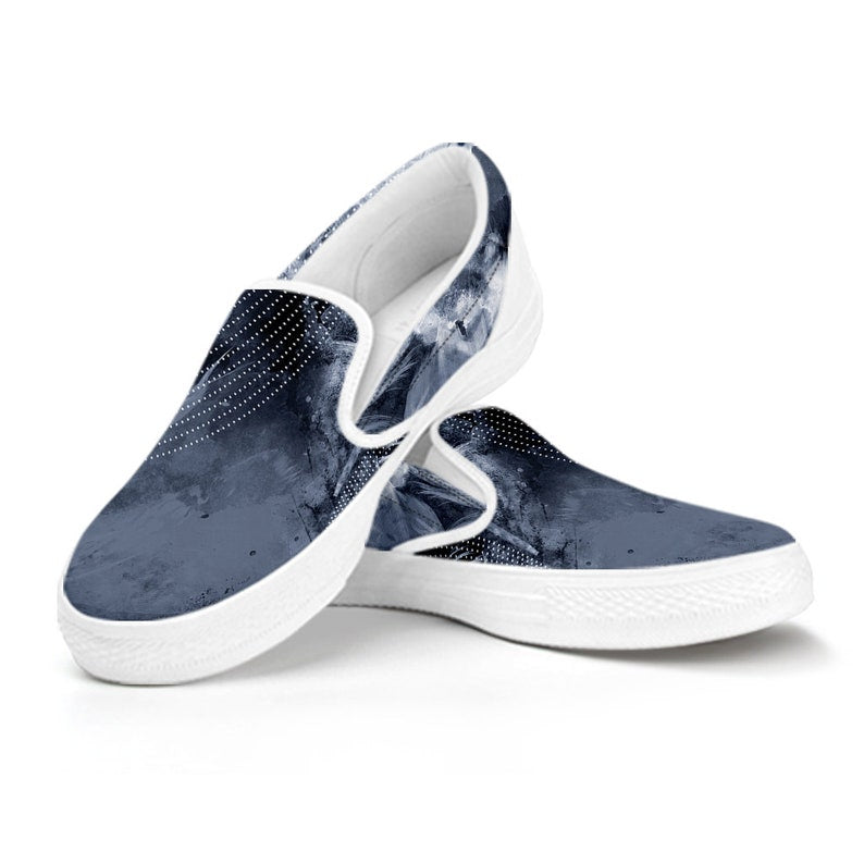 Classic Black and White HR5 Slip Ons