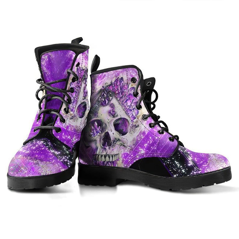 Crystal Skull Gothic Hiking Boots