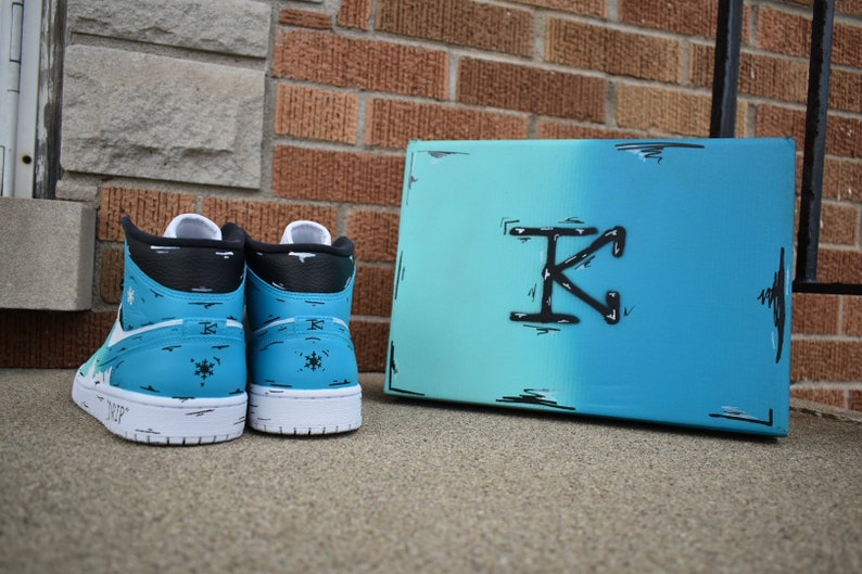 Blue Fade Jd1s Sneakers