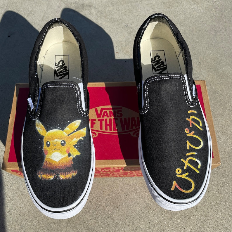 I Choose You! Custom Slip On Sneakers