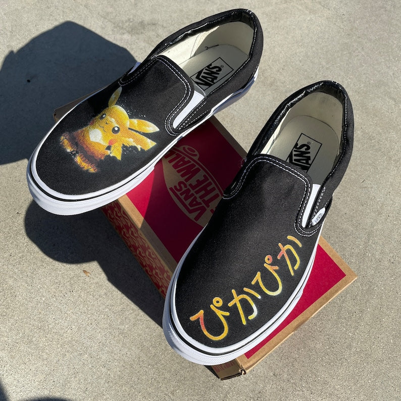 I Choose You! Custom Slip On Sneakers