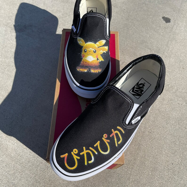 I Choose You! Custom Slip On Sneakers
