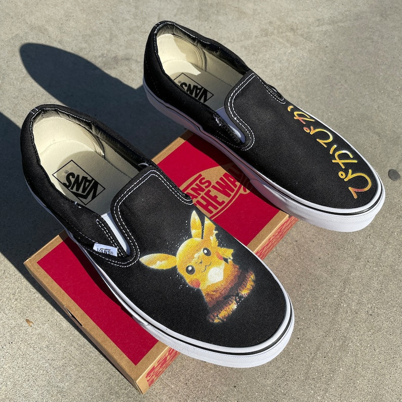 I Choose You! Custom Slip On Sneakers