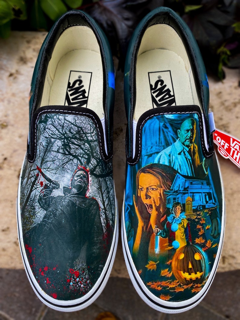 Classic Black and White HR2 Slip Ons