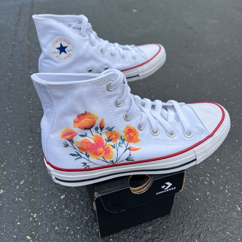 Custom Traditional Eagle White High Top Shoes