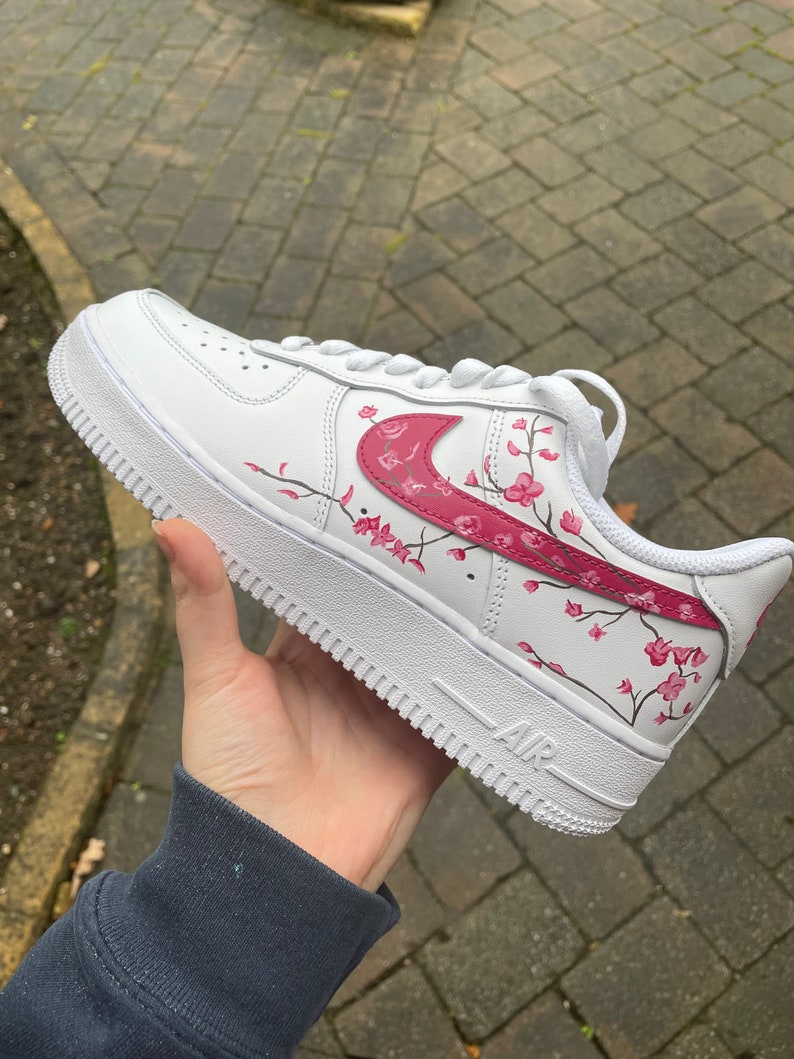 Custom Pink Cherry Blossom Shoes