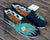 Hand Painted Peacock Feather SLIP-ON