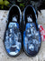 Classic Black and White Hr Slip Ons, Handpainted Shoes
