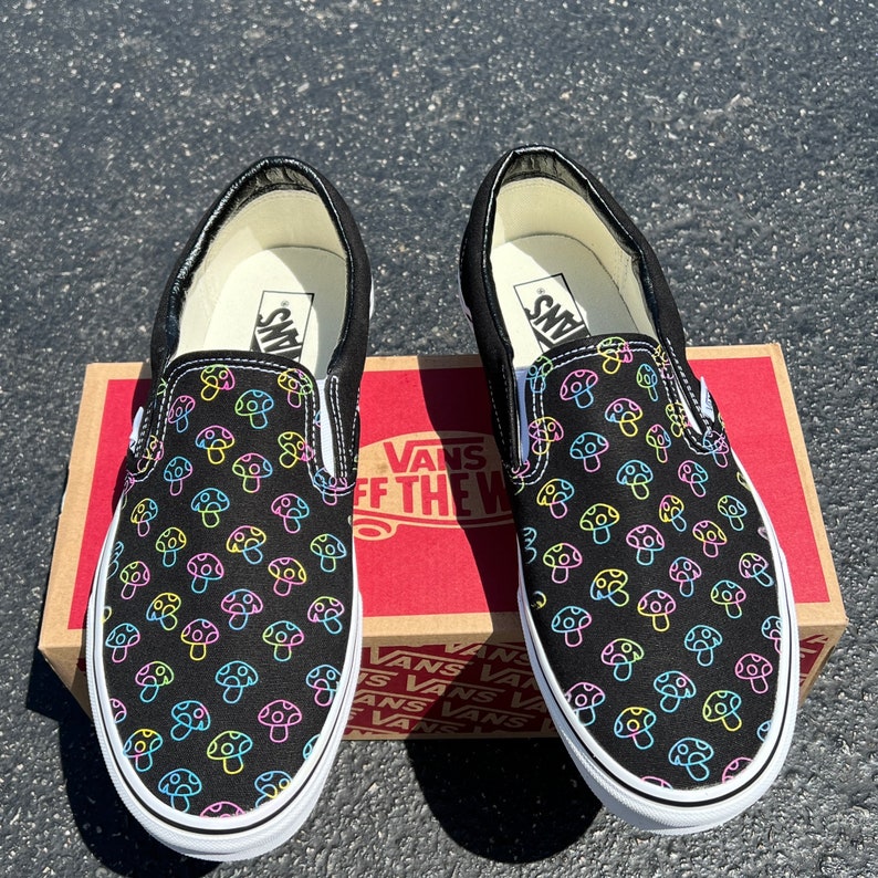 Rave Trippy Mushroom Shoes