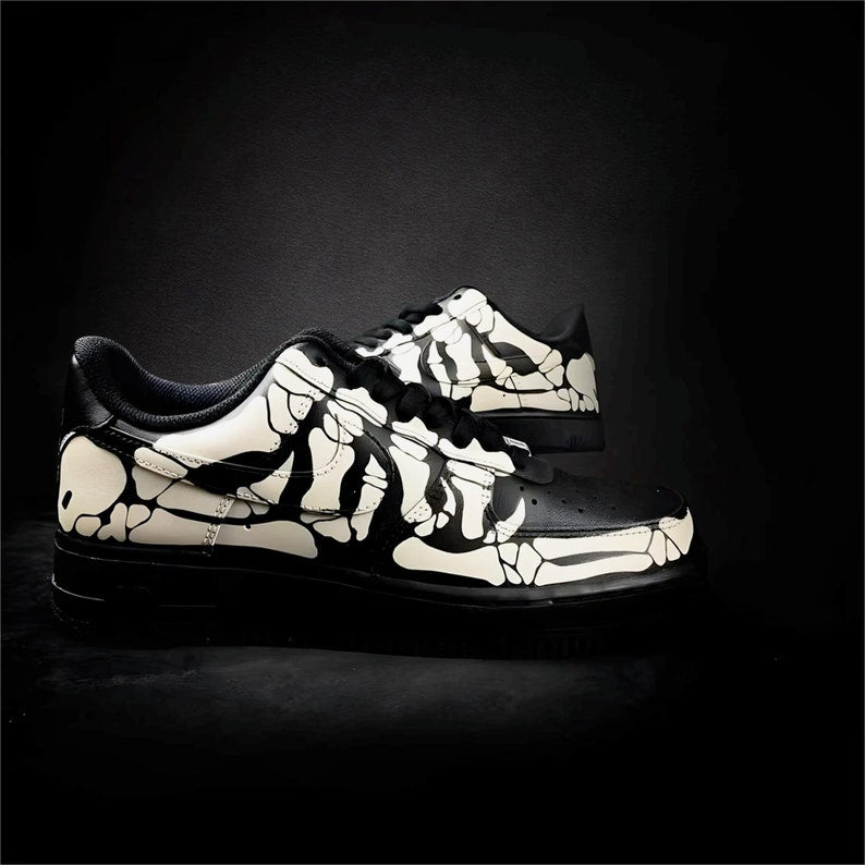 Custom Halloween Skull Shoes
